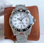 TBLACK Rolex GMT-Master II Revenge White Face Stainless Steel Asia 2836 Replica Watch 